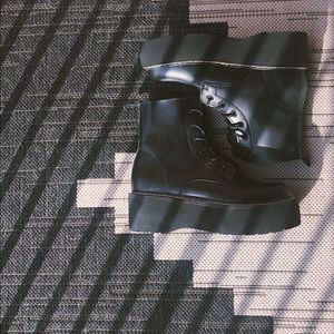 Lace Up Platform Combat Boots